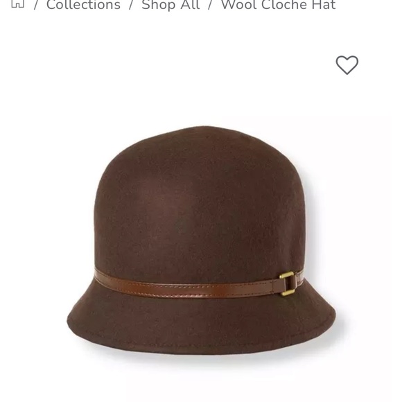 Janie and Jack Accessories - Janie and Jack Brown Cloche Hat with Leather Accent